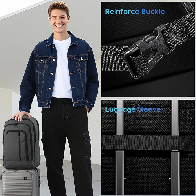 BANGE 28L Everyday Carry Backpack – Fits 15.6 Inch Laptop, Waterproof & Durable - Image 7