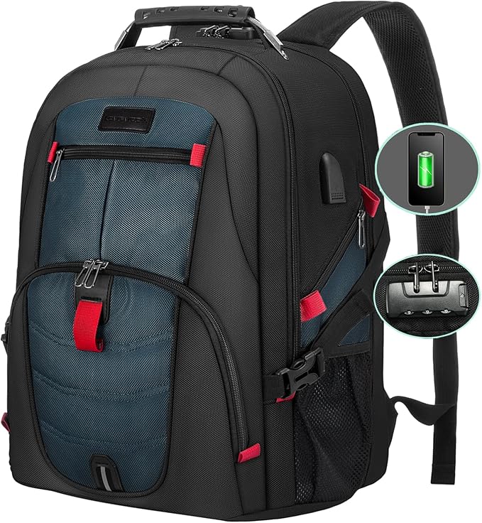 LOVEVOOK Travel Backpack for Men 17inch Large Work Backpack for Men Large by LOVEVOOK