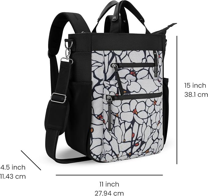Sherpani Soleil, Anti Theft Convertible Backpack, 3 in 1 Tote Bag, Crossbody - Image 3