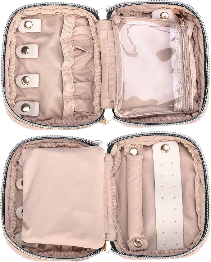 Teamoy Mini Jewelry Travel Case, Storage Organizer Bag - Image 2