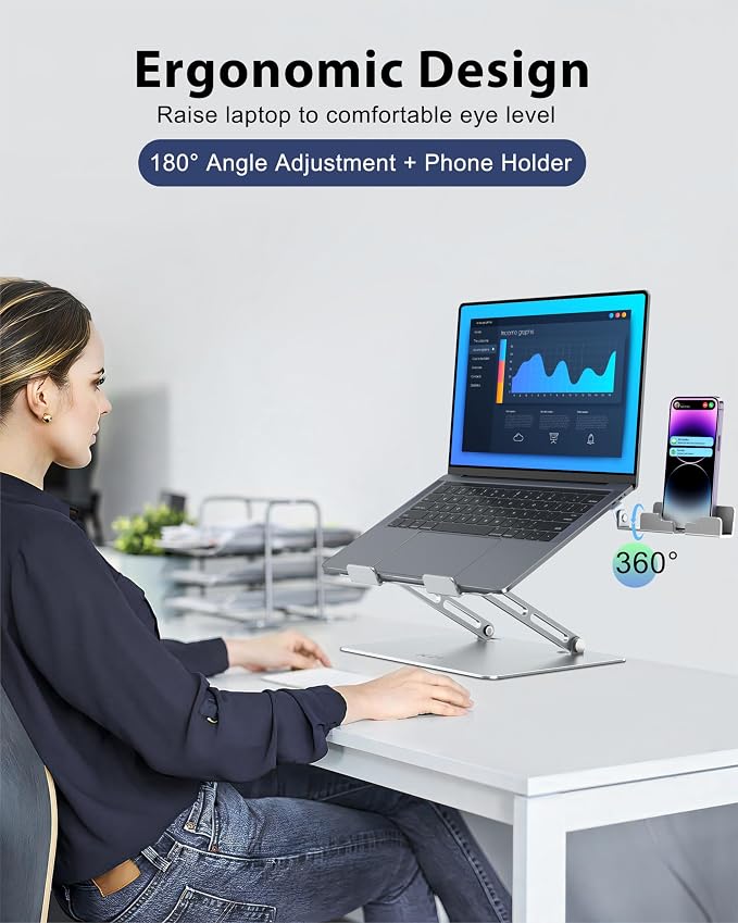 Adjustale Laptop Stand for Desk - Image 3