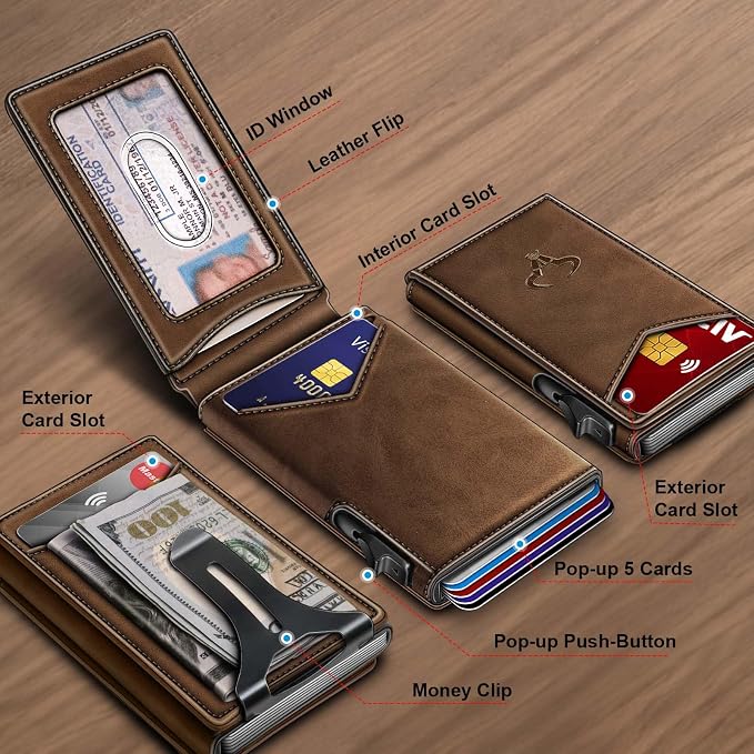BULLIANT Men Wallet, Money Clip Wallet Slim - Image 2