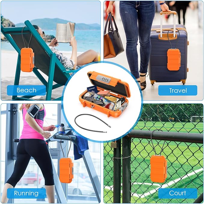 AMIR Portable Combination Lock Box, Security Case Lock Box - Image 7