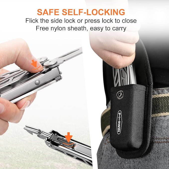 Multitool, 17-in-1 Stainless Steel Multi Tool Pliers - Image 3