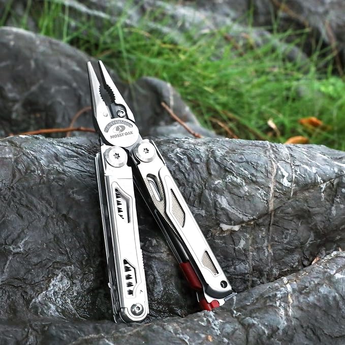 MOSSY OAK Multitool, 19-in-1 Stainless Steel Multi Tool Pliers, Self-locking - Image 7