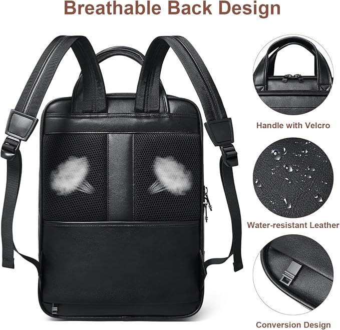 Shrrie 15.6" Laptop Backpack, Business Work Backpack Briefcase, Durable - Image 6