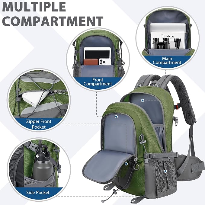 Hiking Backpack 30L Lightweight Travel Daypack Small Day Pack - Image 5