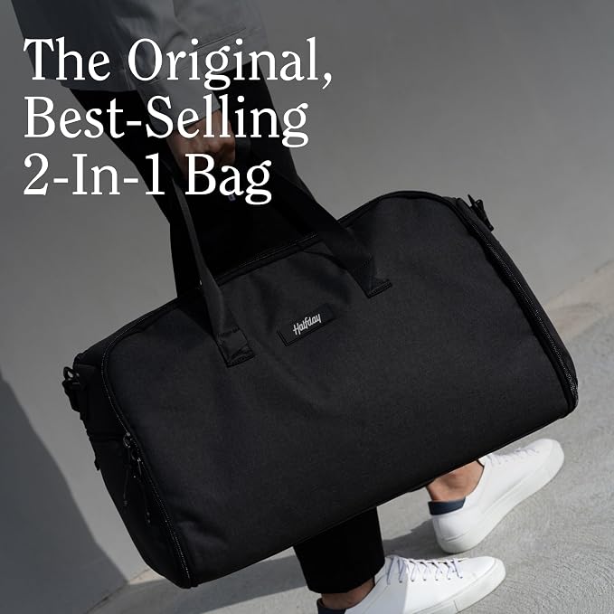 Halfday Convertible 2-in-1 Garment Duffel Weekender Bag 45L | Wrinkle-Free - Image 4
