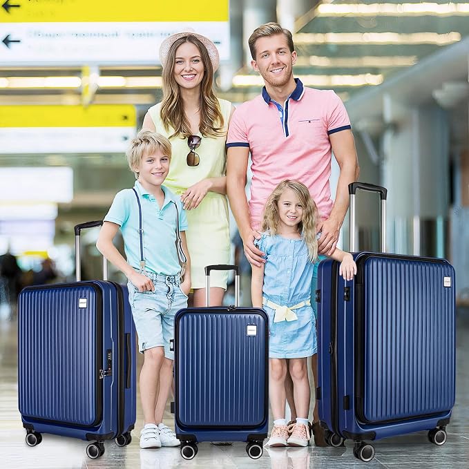 Luggage Sets 3 Piece, ABS Lightweight 20in/24in/28in Luggage, Expandable Carry - Image 2