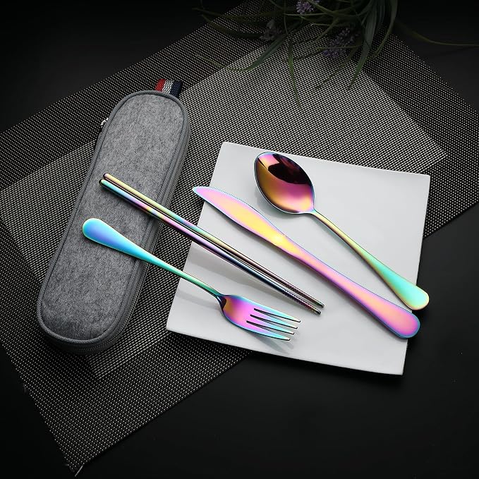 DEVICO Camping Utensils, Portable Travel Utensils - Image 2