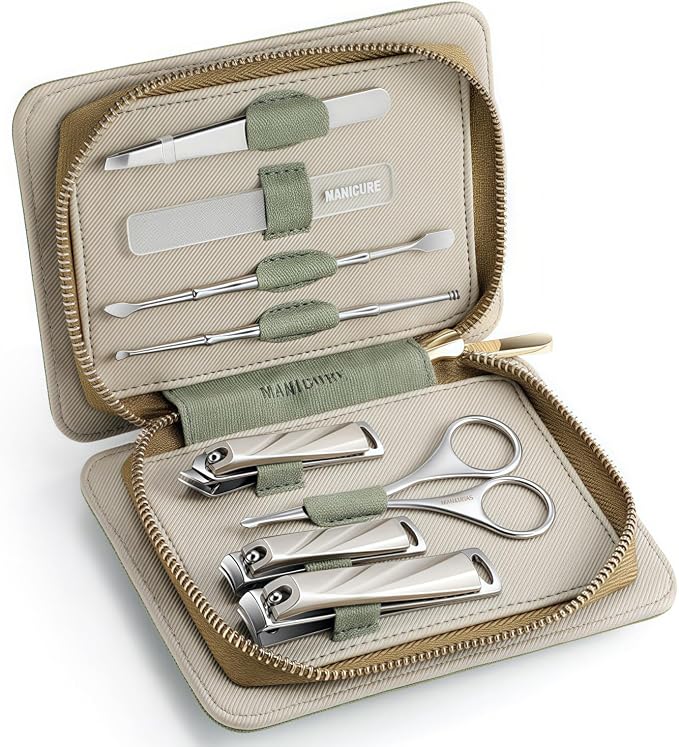 8-Piece Manicure Pedicure Set-Stainless Steel Nail Clippers Toenail Fingernail by HAPPITON