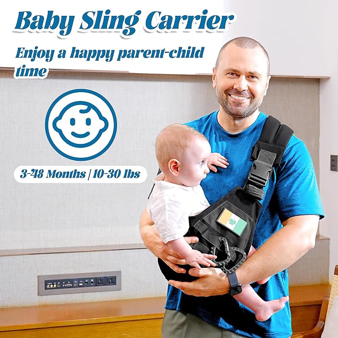 Baby Sling Carrier, Adjustable Non-Ship Hip Seat Toddler Carriers - Image 2