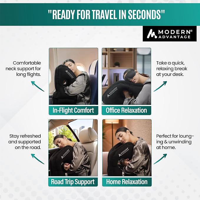 Modern Advantage Inflatable Travel Pillow - Image 6