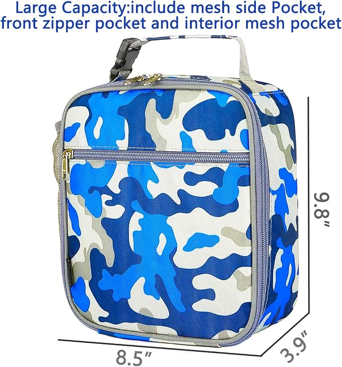 FlowFly Kids Lunch box Insulated Soft Bag Mini Cooler Back to School Thermal - Image 3