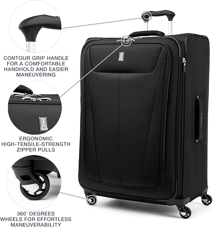 Travelpro Maxlite 5 Softside Expandable Checked Luggage - Image 4