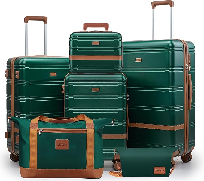 Luggage Sets, Suitcase with Spinner Wheels, PC+ABS Hardshell Travel Luggage Set by Unknown