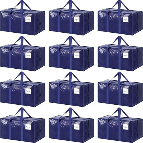 12 Pack Extra Heavy Duty Large Moving Bags by Fygrip
