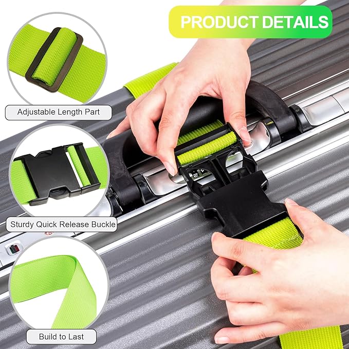 Luggage Straps for Suitcases TSA Approved, Travel Belt Suitcase Belt, Suitcase - Image 6