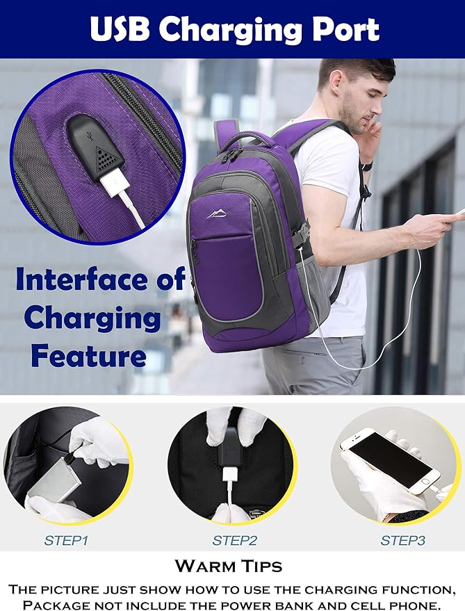Backpack for College Sturdy Bookbag Travel Business - Image 4