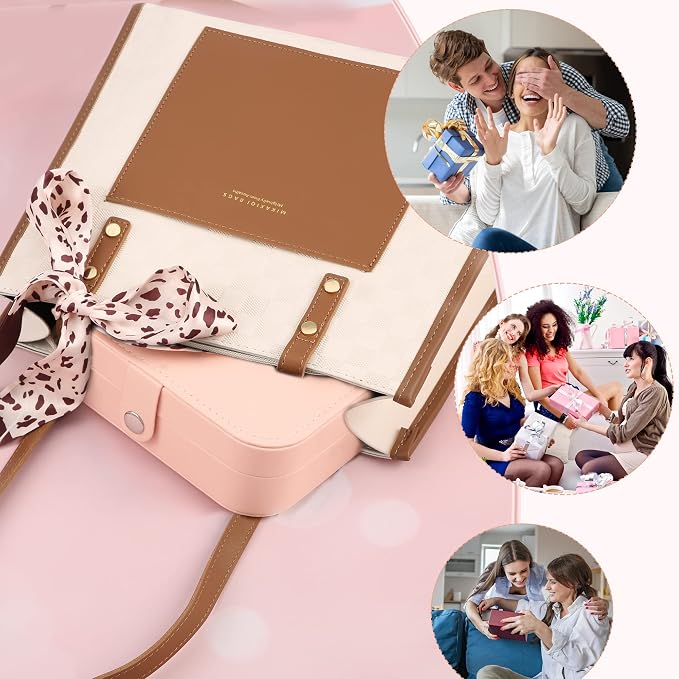 Travel Jewelry Box, PU leather Small Jewelry Organizer - Image 6