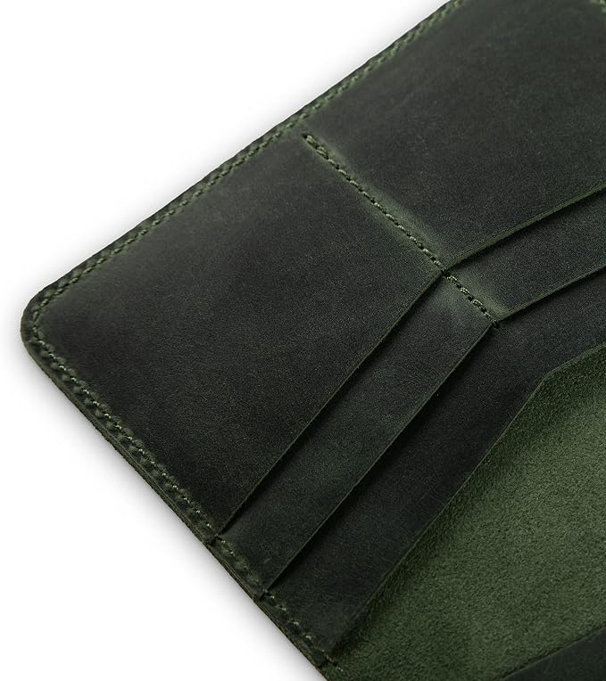 PEGAI Standard Full Grain Crazy Horse Leather Passport Holder | Custom Travel - Image 3