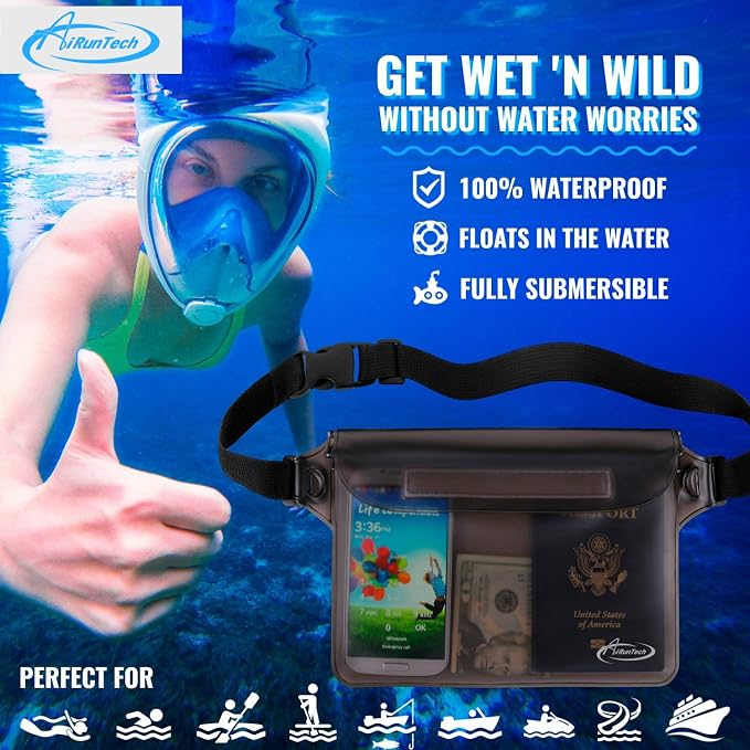 AiRunTech Waterproof Dry Bag and Waterproof Cell Phone Bag - Image 4