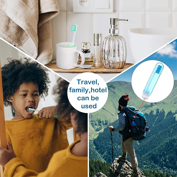 Patelai 4 Pieces Travel Toothbrush Set, Soft Bristle Mini Foldable Tooth Brush - Image 7