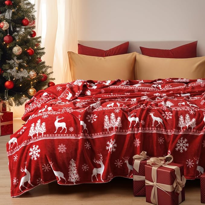 PHF Printed Fleece Blanket Twin Size, No Shed No Pilling Ultra Soft Plush Cozy - Image 2