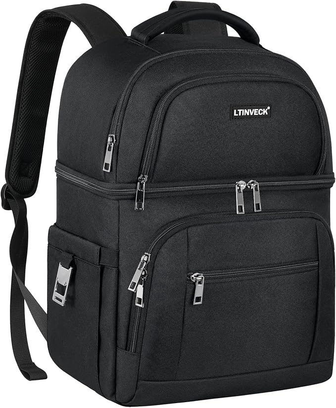 Cooler Backpack, Insulated Backpack Cooler Leakproof Double Deck Cooler Bag by LTINVECKBackpack
