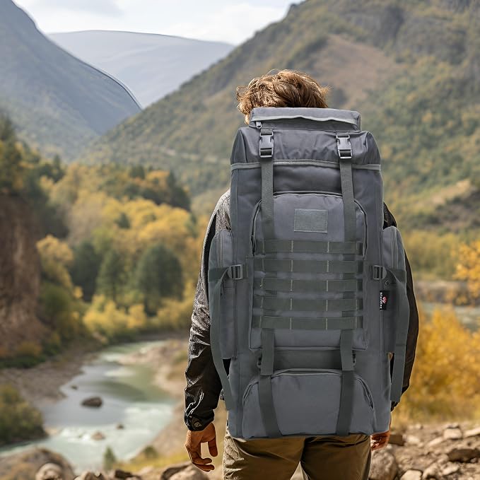 Hiking Backpack for Men 70L/100L Camping Backpack Military Rucksack Molle 3 - Image 7