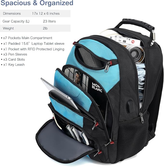 Boavan Laptop Backpack for men, 15.6 inch Laptop Bag - Image 2