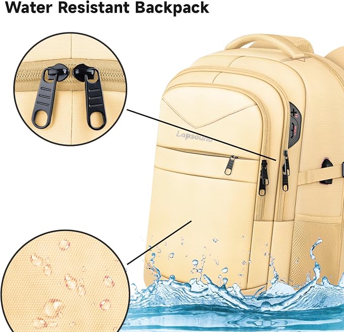 Lapsouno Extra Large Backpack, Laptop Backpack, Carry on Backpack, Sturdy 17 - Image 5