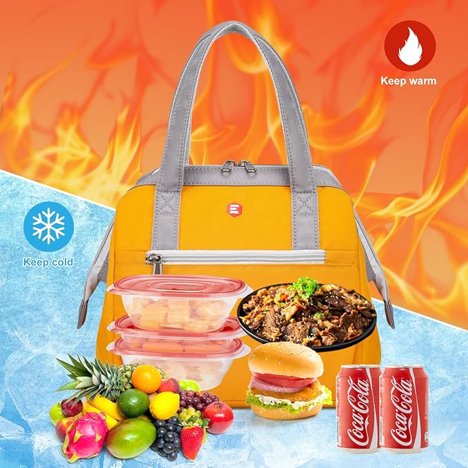 ETidy Fashionable & Lightweight Reusable Lunch Bag Large Capacity Waterproof & - Image 6