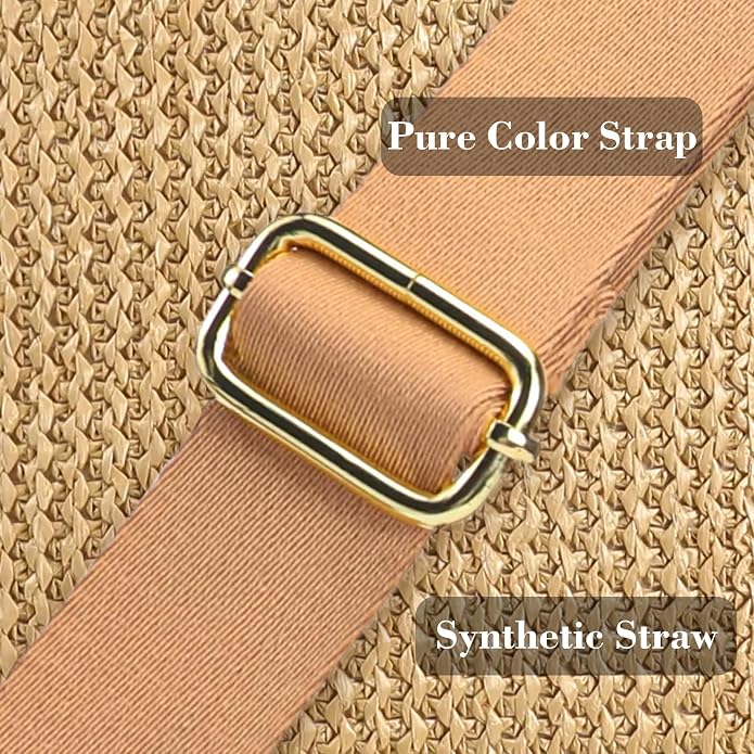 Haytijoe Summer Straw Purse Small Sling Bag RFID Blocking Crossbody Bags - Image 4