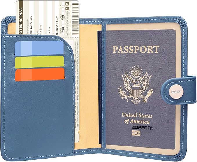 ZOPPEN Passport Holder Women, Passport Cover Travel Wallet Rfid Blocking - Image 2