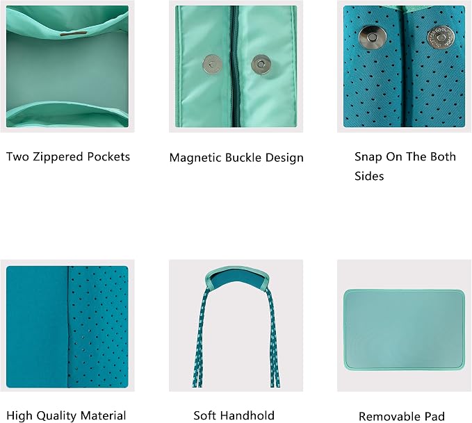 QOGiR Neoprene Multipurpose Beach Bag Tote - Image 6