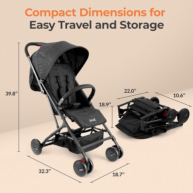 Jovial Lightweight Travel Baby Stroller - Image 7