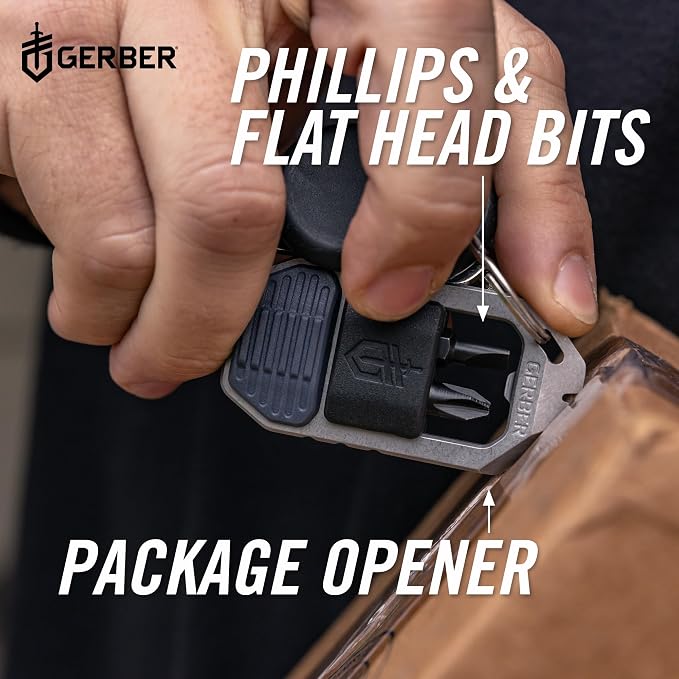 Gerber Gear Driver Keychain 5-in-1 Multitool, Clips to Pocket or Keychain - Image 7