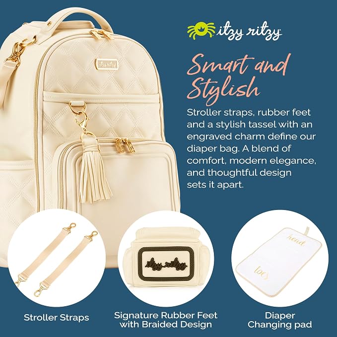 Itzy Ritzy Diaper Bag Backpack – Large Capacity Boss Plus Baby Backpack Diaper - Image 6