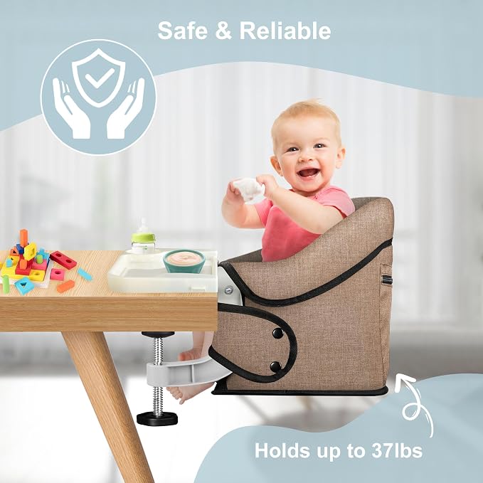 Clip-On High Chair with Removable Dining Tray - Image 4