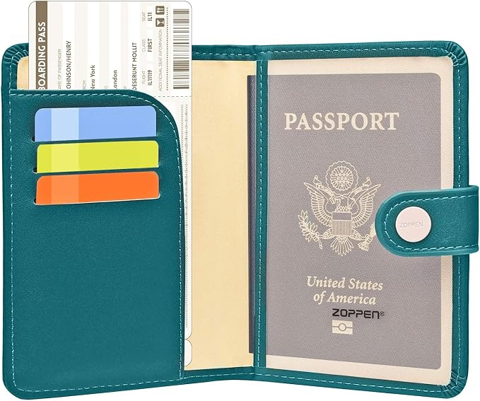 ZOPPEN Passport Holder Women, Passport Cover Travel Wallet Rfid Blocking - Image 2