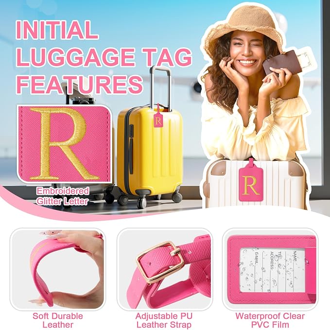 Personalized Initial Luggage Tags - Image 3