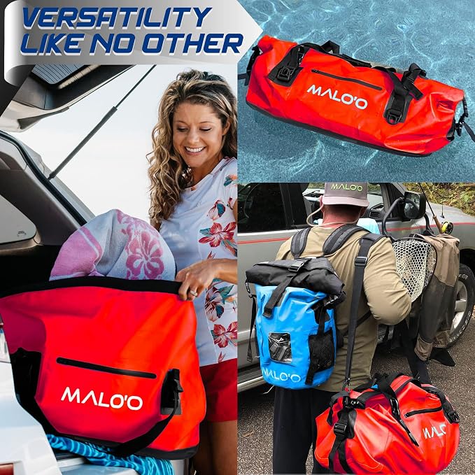 Malo'o Waterproof Dry Bag Duffel 40L/60L/100L, Roll Top Duffel Keeps Gear Dry - Image 7