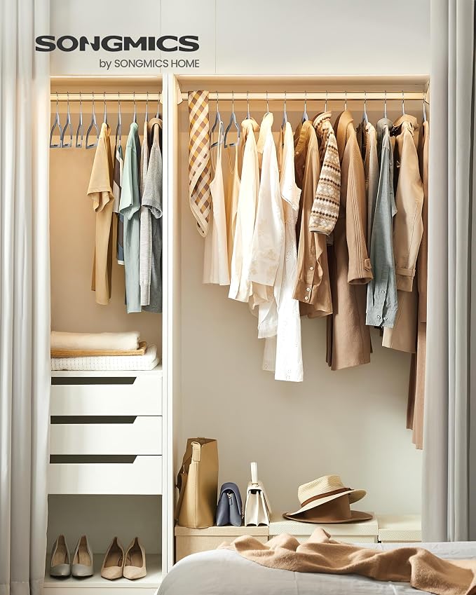 SONGMICS Clothes Hangers, Space-Saving, Light Gray and Dark Gray UCRP30G - Image 2