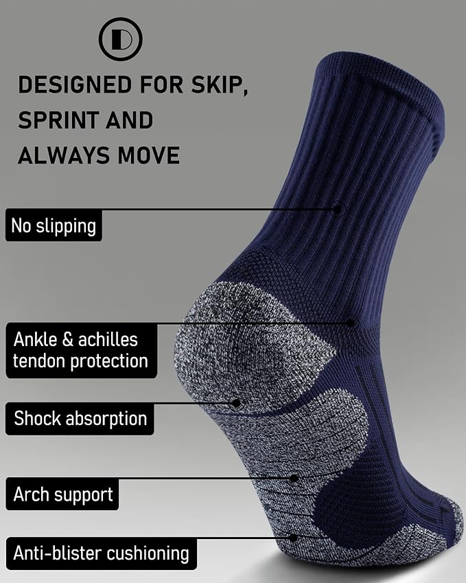 Elite Cushioned Compression Mid-crew Socks 4-Pack - Image 3