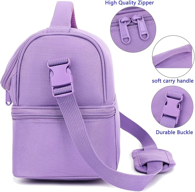 FlowFly Double Decker Cooler Insulated Lunch Bag Large Tote - Image 5
