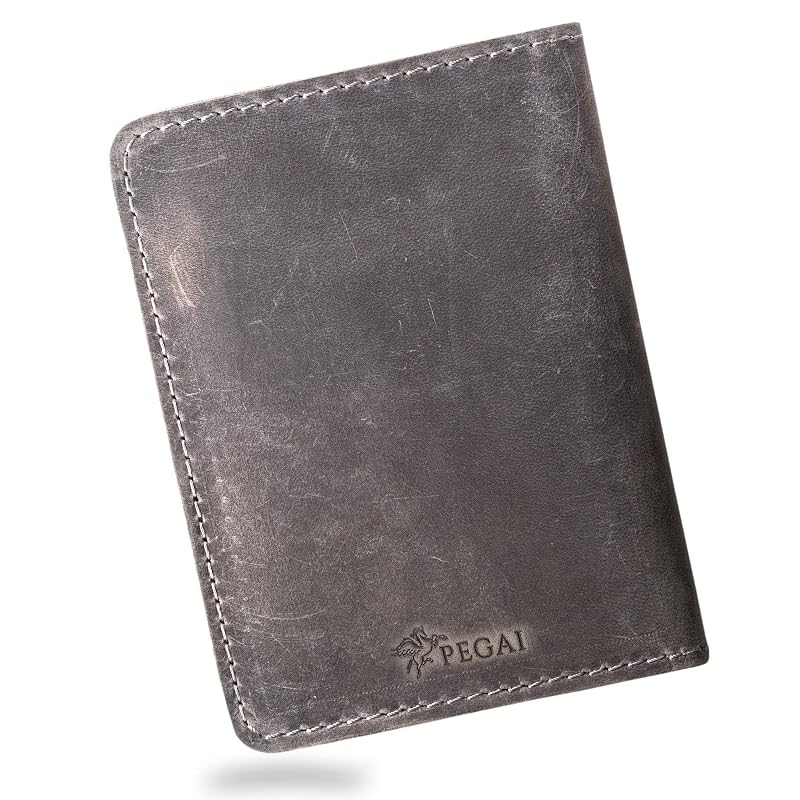 PEGAI Standard Full Grain Crazy Horse Leather Passport Holder | Custom Travel - Image 4