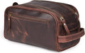 LEATHER VILLAGE Premium Leather Toiletry Travel Pouch by LeatherVillage