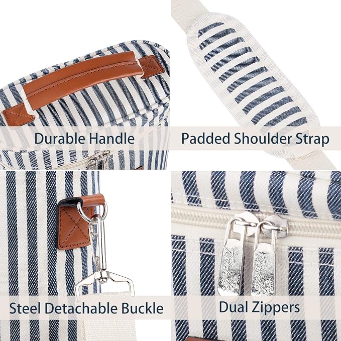 Tirrinia 4 Bottle Leakproof Insulated Wine Carrier Tote Bag - Image 8