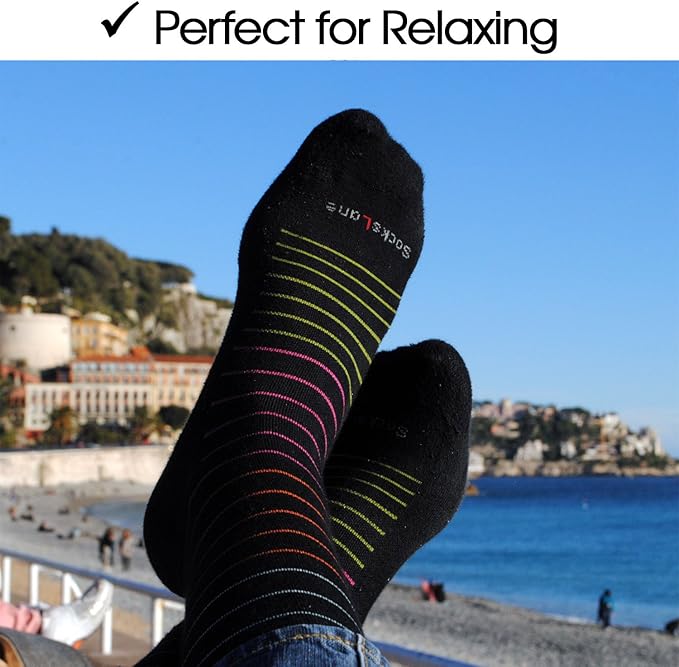 Cotton Compression Socks for Women & Men. 15-20 mmHg Support Knee-High Gray - Image 6